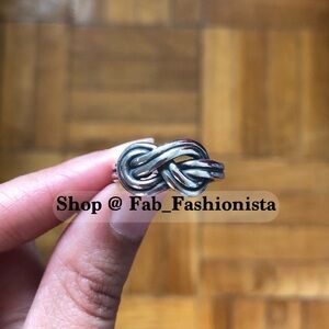 James Avery Rare Retired True Love Double Knot Infinity Ring